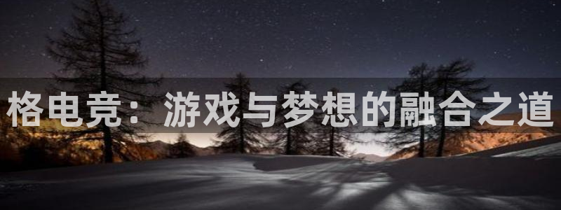 多宝电竞官网：格电竞：游戏与梦想的融合之道